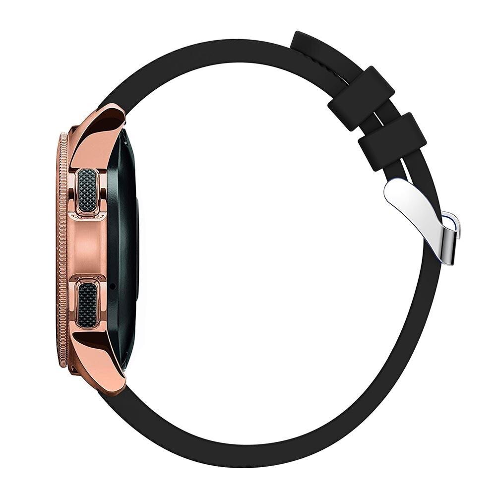 Samsung Galaxy Watch 42mm Armband aus Silikon Schwarz