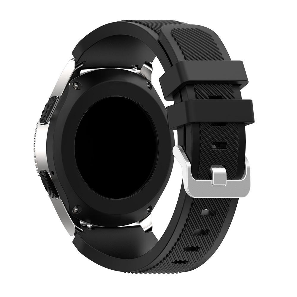 Samsung Galaxy Watch 46mm Armband aus Silikon, schwarz