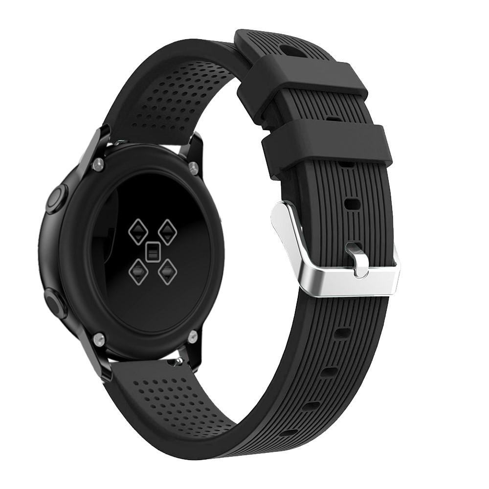 Samsung Galaxy Watch Active Armband aus Silikon, schwarz