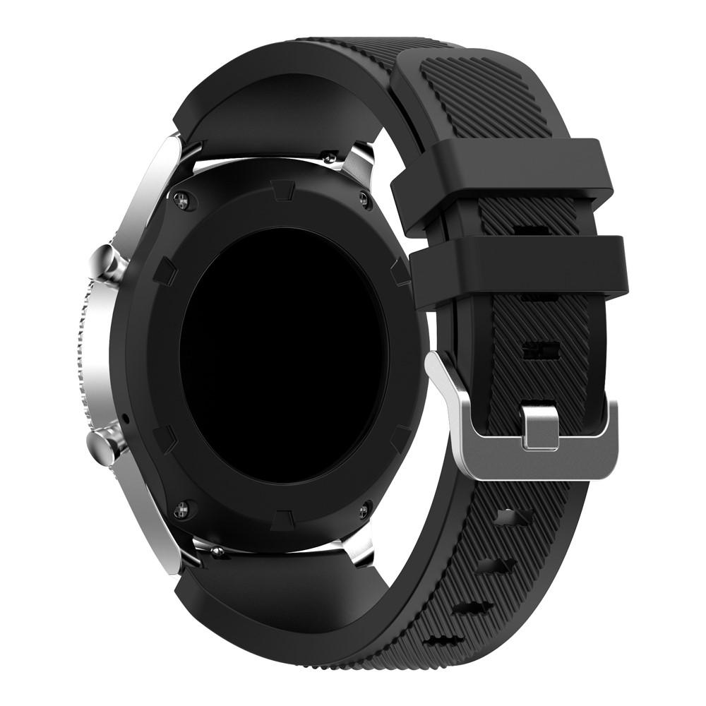 Samsung Gear S3 Frontier/S3 Classic Armband aus Silikon, schwarz