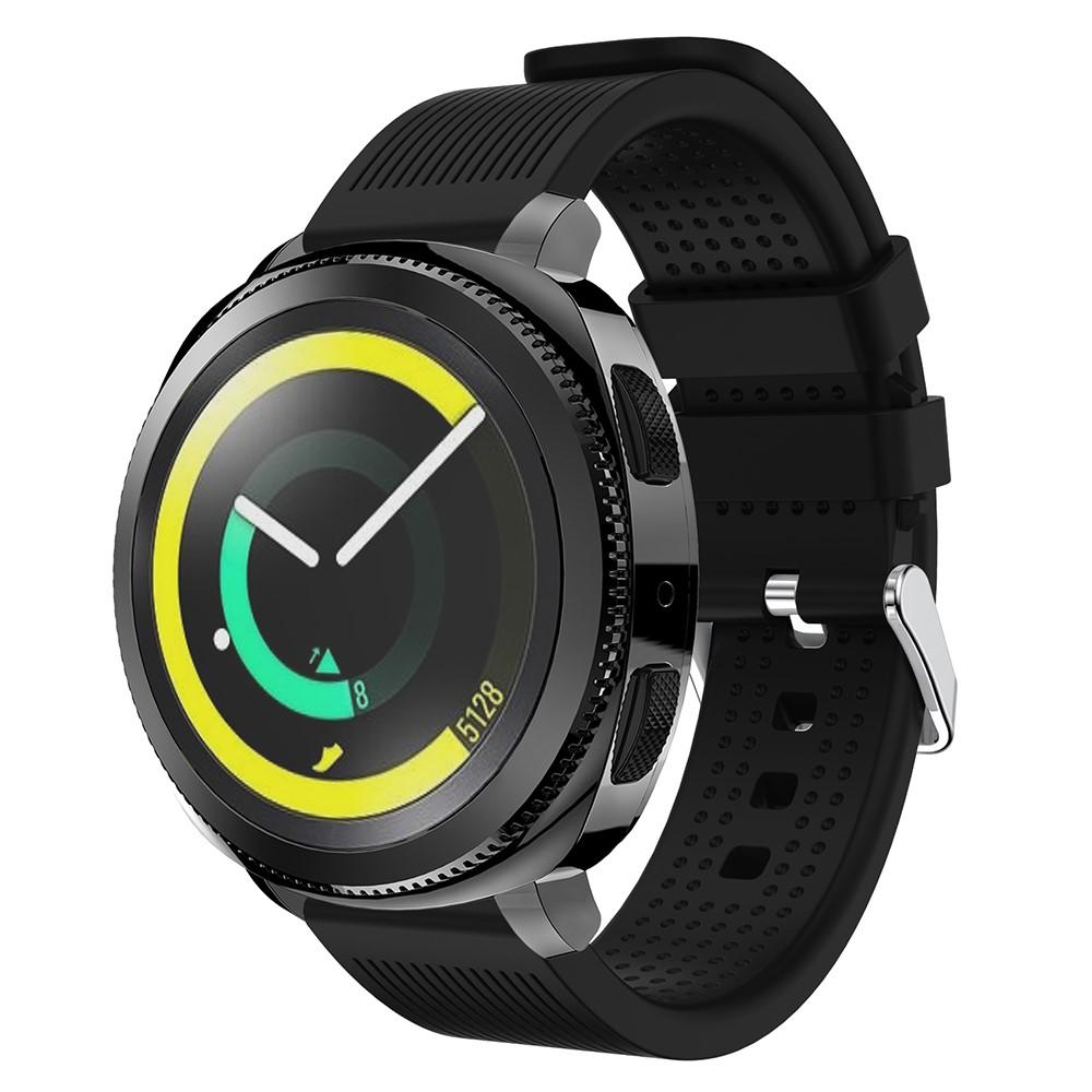Samsung Gear Sport Armband aus Silikon, schwarz