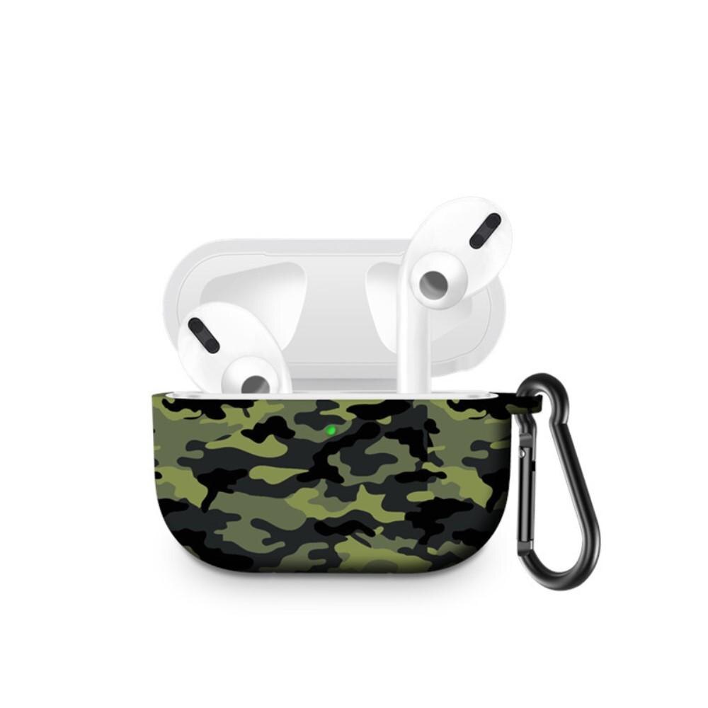 AirPods Pro Silikonhülle mit Karabiner-Ring Camo