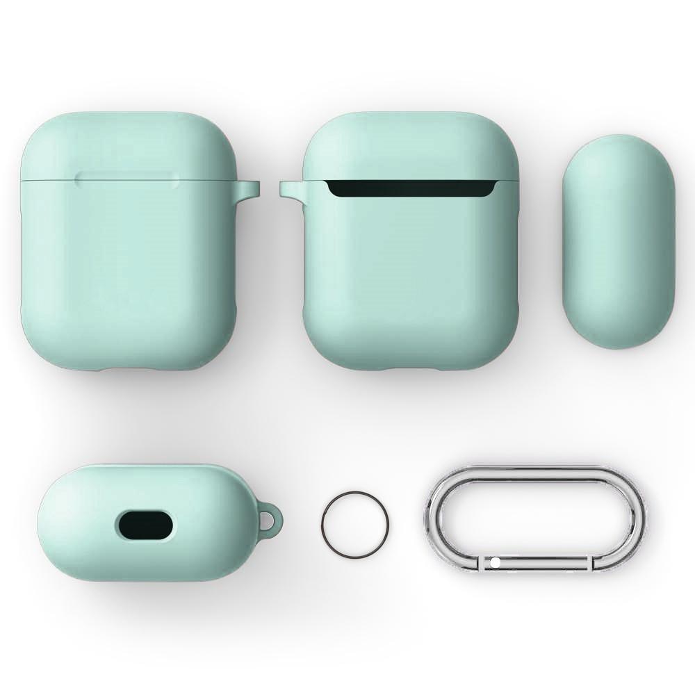 AirPods Silikonhülle mit Karabiner-Ring Blau