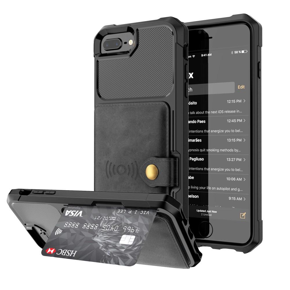 iPhone 7 Plus/8 Plus Tough Multi-slot Case Schwarz