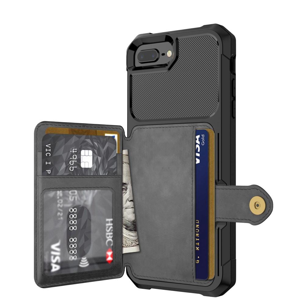 iPhone 7 Plus/iPhone 6 Plus/6S Plu/iPhone 8 Plus Tough Multi-slot Hülle Schwarz