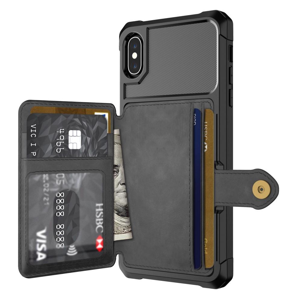 iPhone Xs Max Tough Multi-slot Case Schwarz