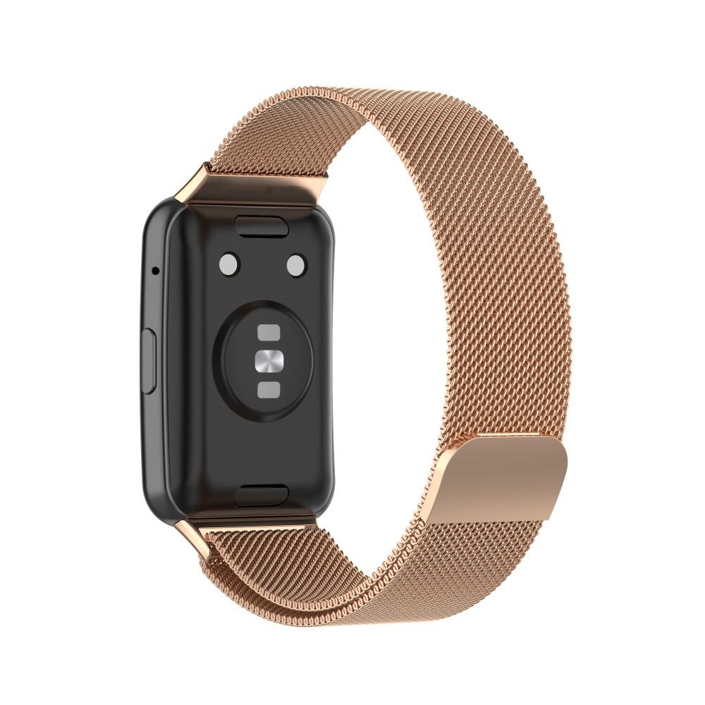 Huawei Watch Fit Milanaise-Armband Roségold