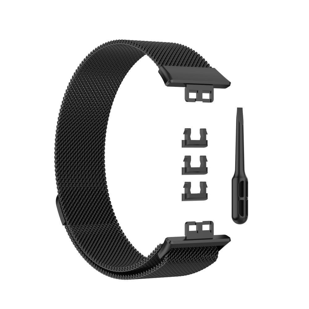 Huawei Watch Fit Milanaise-Armband, schwarz