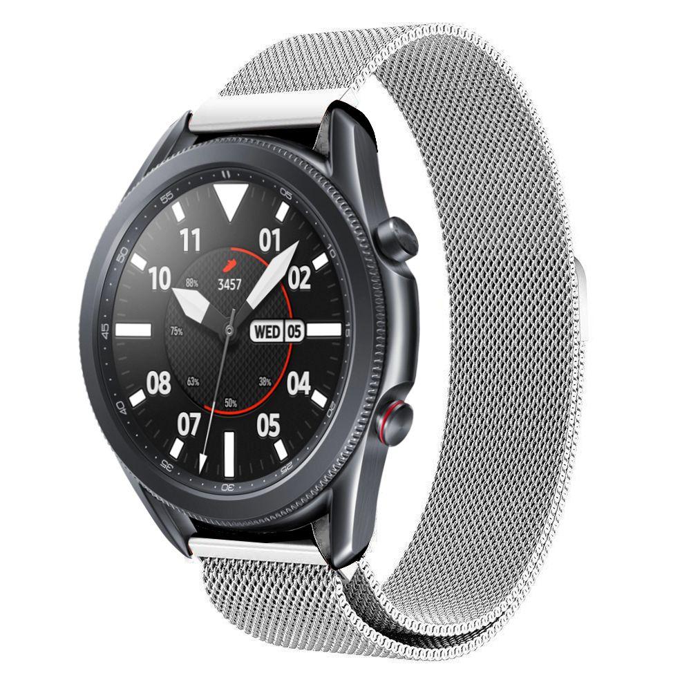 Samsung Galaxy Watch 3 41mm Milanaise-Armband, silber