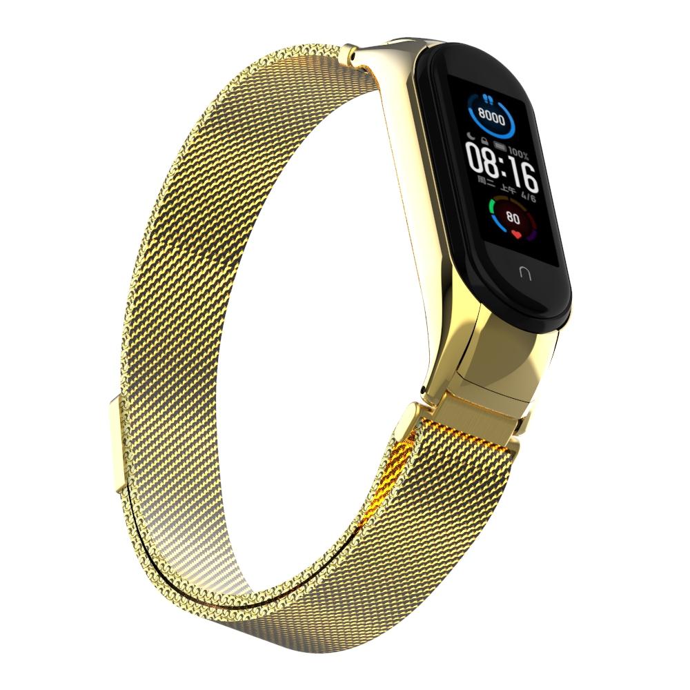 Xiaomi Mi Band 5/6 Milanaise-Armband, gold