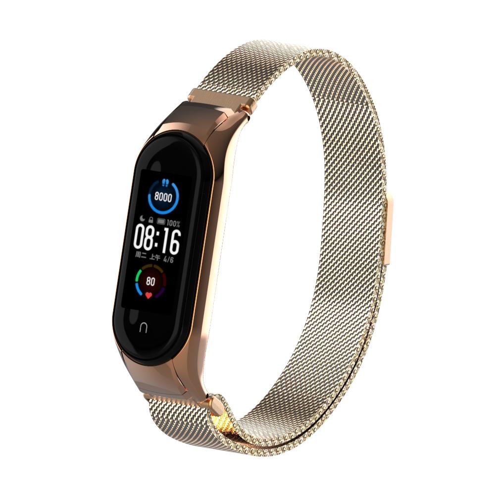 Xiaomi Mi Band 5/6 Milanaise-Armband, roségold