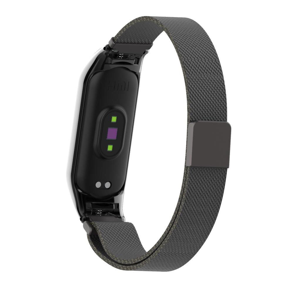 Xiaomi Mi Band 5/6 Milanaise-Armband, schwarz