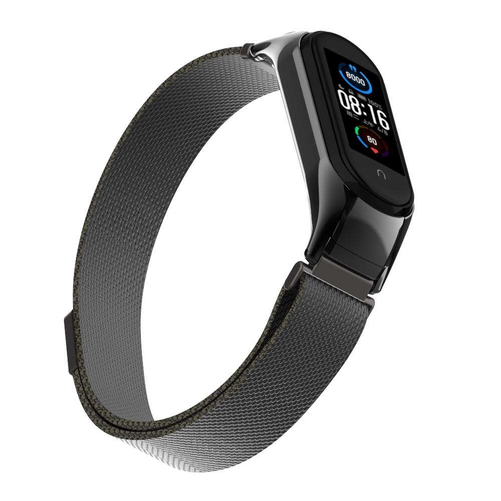 Xiaomi Mi Band 5/6 Milanaise-Armband, schwarz