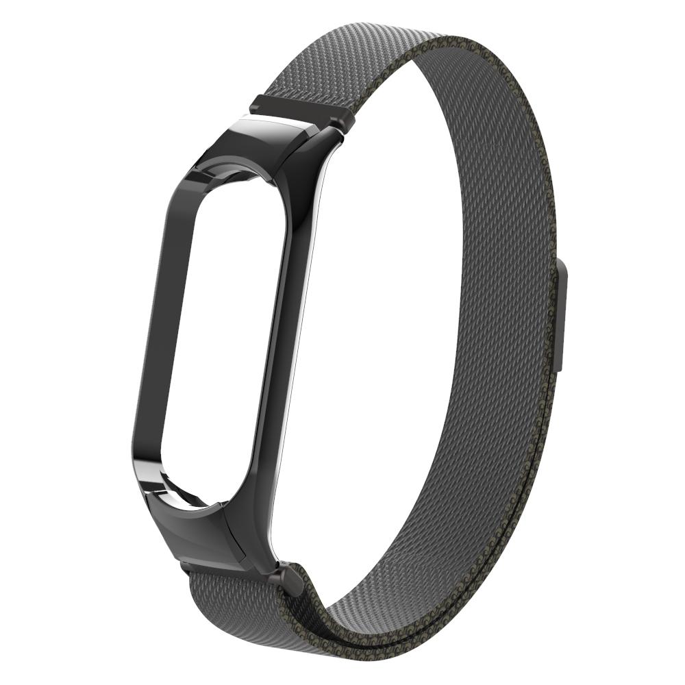 Xiaomi Mi Band 5/6 Milanaise-Armband, schwarz