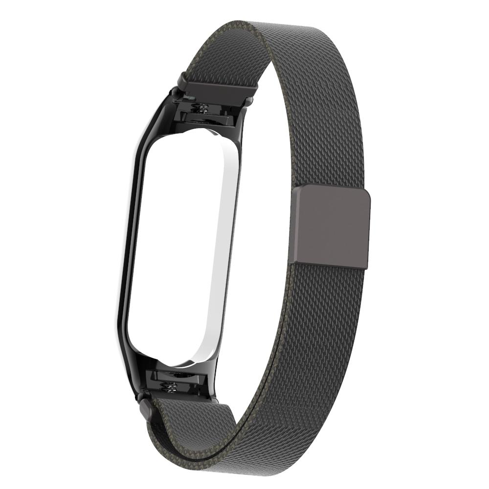 Xiaomi Mi Band 5/6 Milanaise-Armband, schwarz