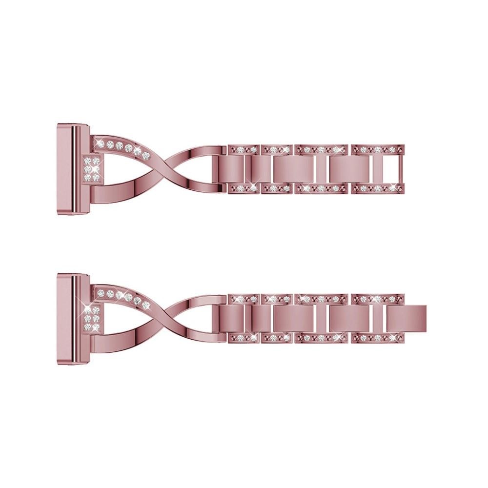 Fitbit Versa 3/Sense Crystal Bracelet Pink