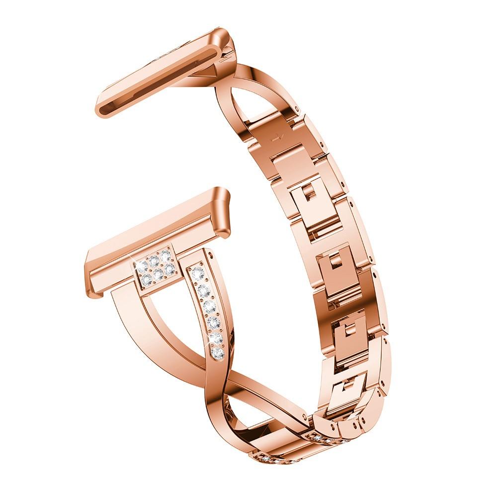 Fitbit Versa 4 Crystal Bracelet Rose Gold