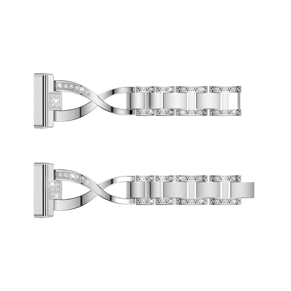 Fitbit Versa 3/Sense Crystal Bracelet Silber