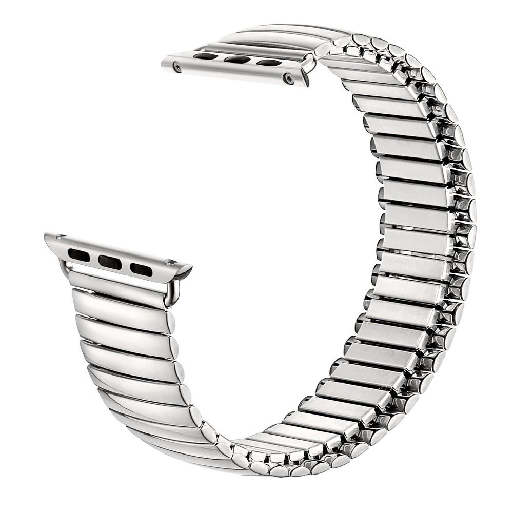 Apple Watch Ultra 2 49mm Elastisches Metallarmband silber