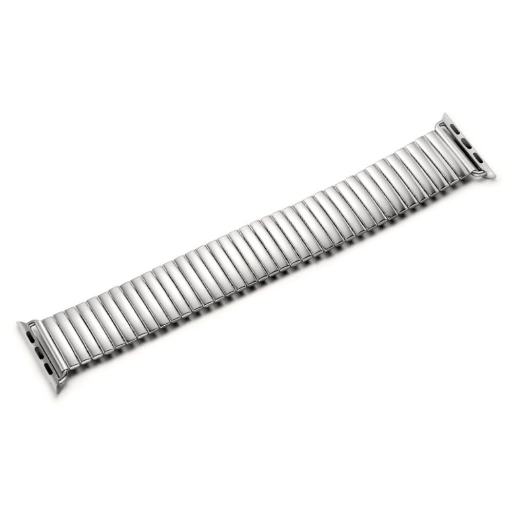 Apple Watch Ultra 2 49mm Elastisches Metallarmband silber