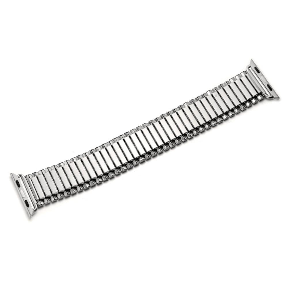 Apple Watch 41mm Series 8 Elastisches Metallarmband Silber