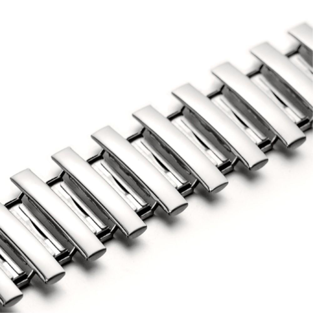 Apple Watch Ultra 2 49mm Elastisches Metallarmband silber