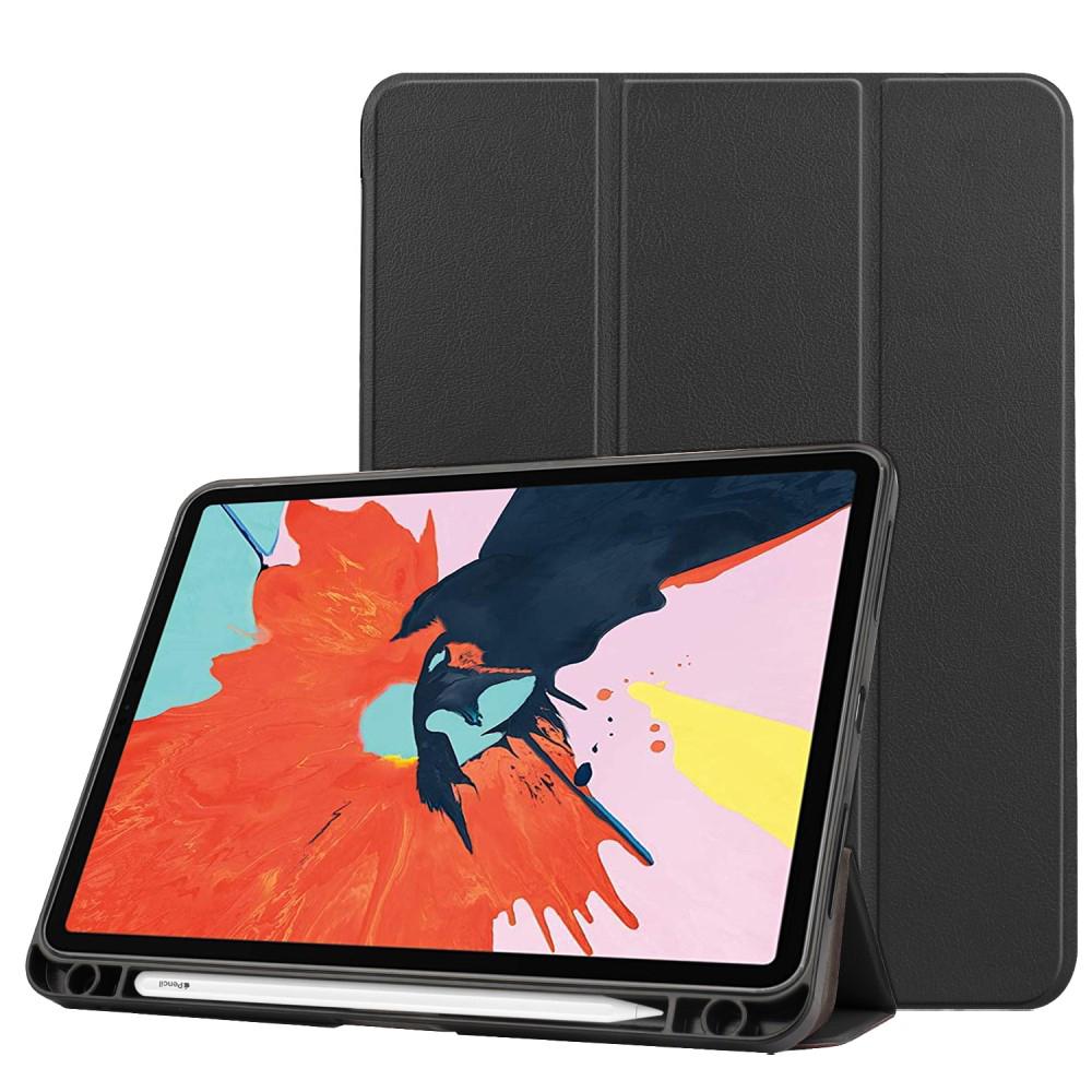 iPad Air 10.9 2020 Tri-Fold Case Schutzhülle mit Pencil Halter schwarz