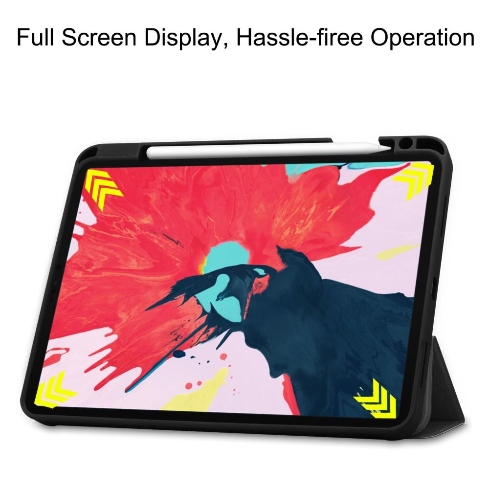 iPad Pro 11 2nd Gen (2020) Tri-Fold Case Schutzhülle mit Touchpen-Halter schwarz