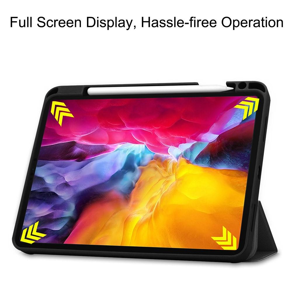 iPad Pro 11 3rd Gen (2021) Tri-Fold Case Schutzhülle mit Touchpen-Halter schwarz