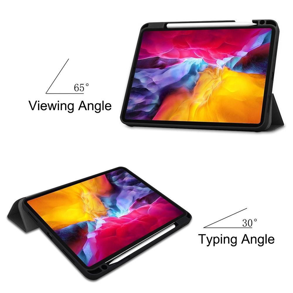 iPad Pro 11 3rd Gen (2021) Tri-Fold Case Schutzhülle mit Touchpen-Halter schwarz