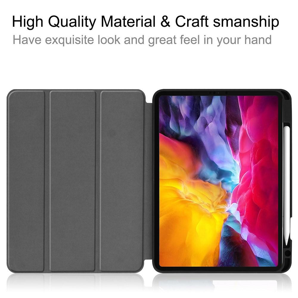 iPad Pro 11 3rd Gen (2021) Tri-Fold Case Schutzhülle mit Touchpen-Halter schwarz