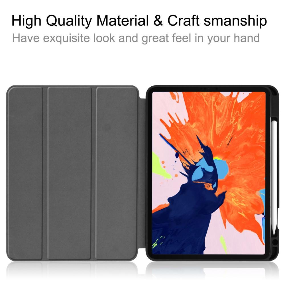 iPad Pro 12.9 3rd Gen (2018) Tri-Fold Case Schutzhülle mit Touchpen-Halter schwarz