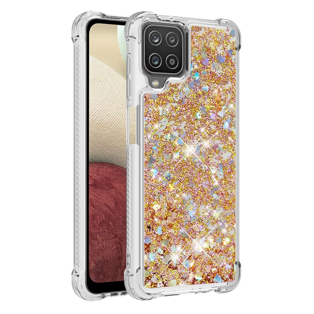 Samsung Galaxy A12 5G Glitter Powder TPU Case Gold