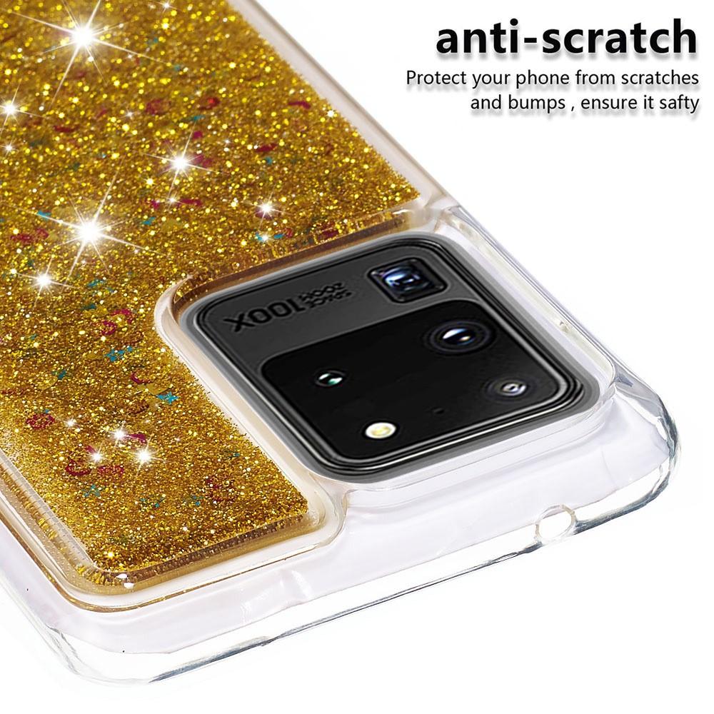 Samsung Galaxy S20 Ultra Glitter Powder TPU Case Gold