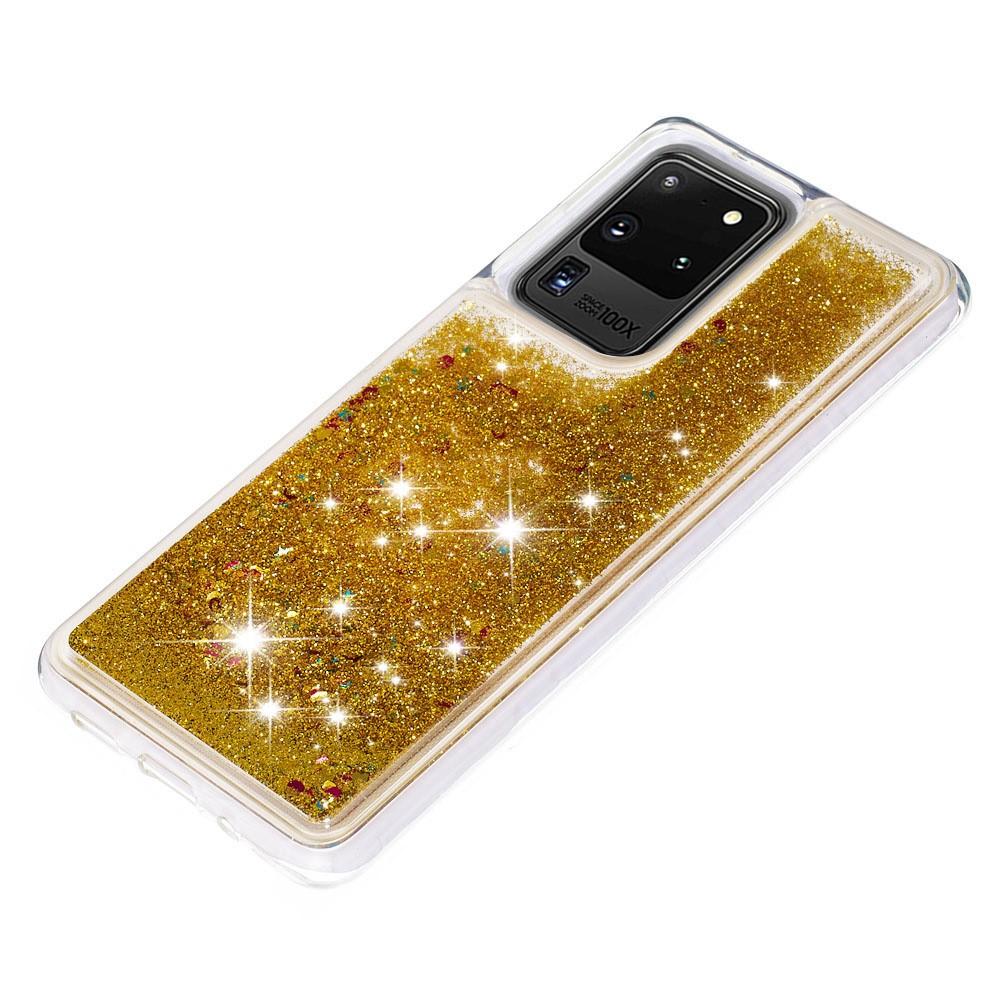 Samsung Galaxy S20 Ultra Glitter Powder TPU Case Gold