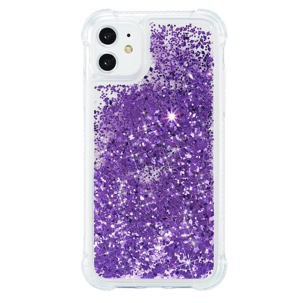 iPhone 12/12 Pro Glitter Powder TPU Case Lila