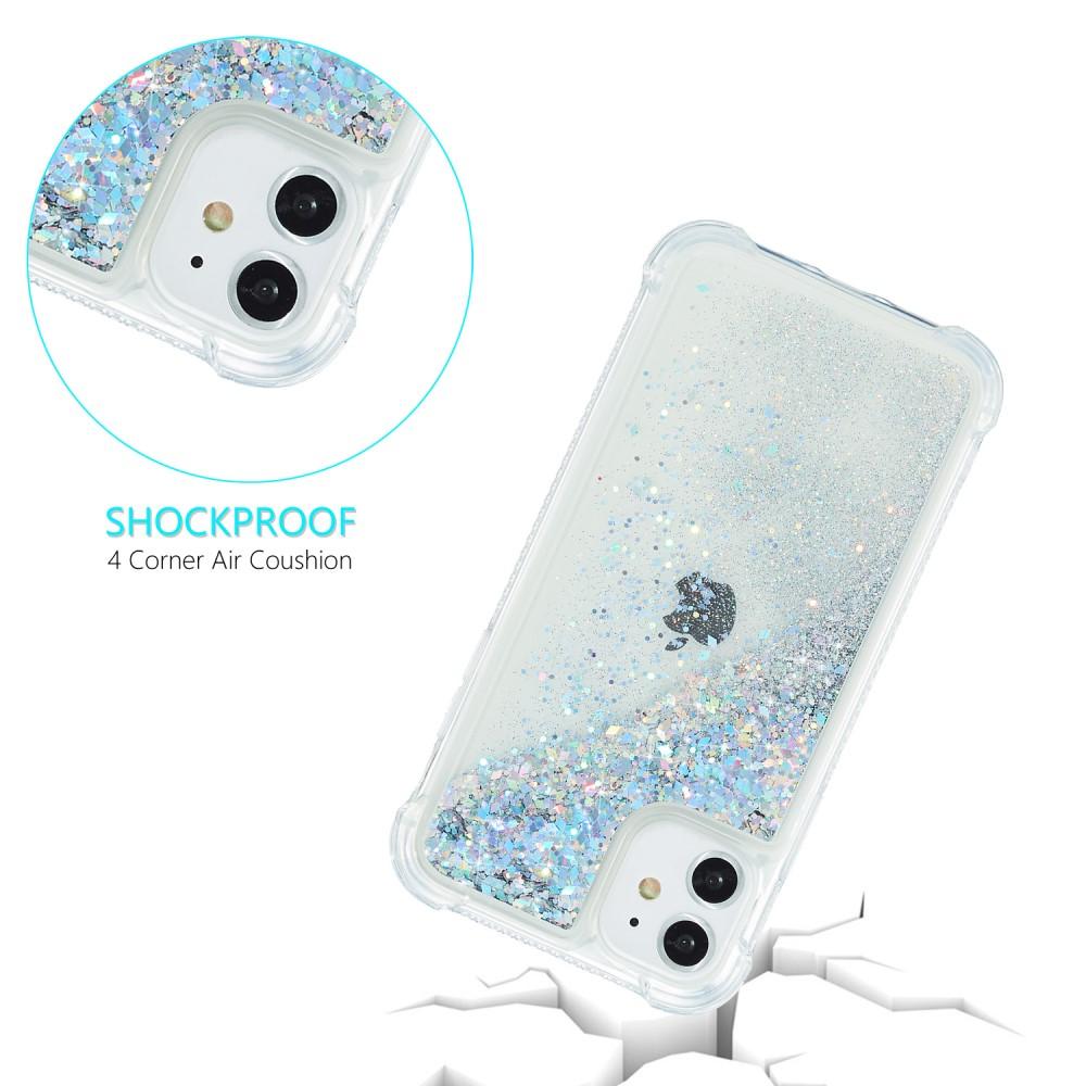 iPhone 12/12 Pro Glitter Powder TPU Case Silber