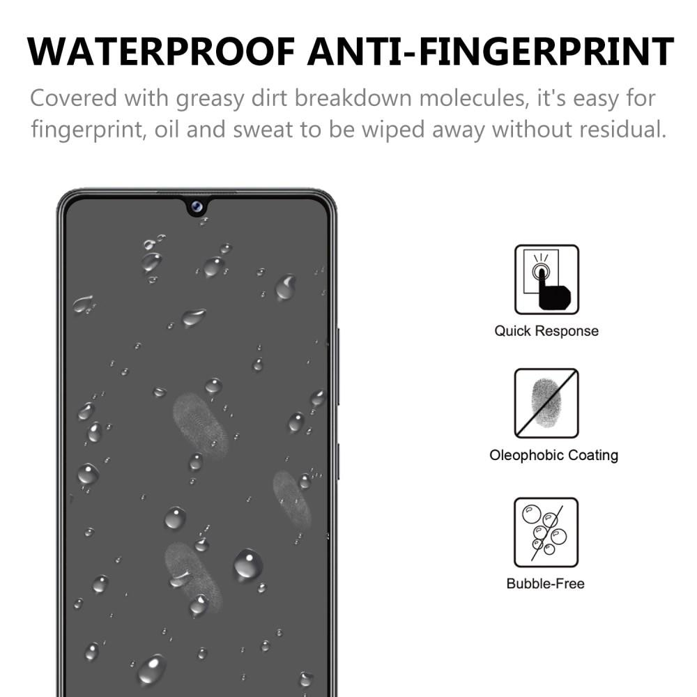 Samsung Galaxy A42 Vollabdeckendes Panzerglas Schwarz