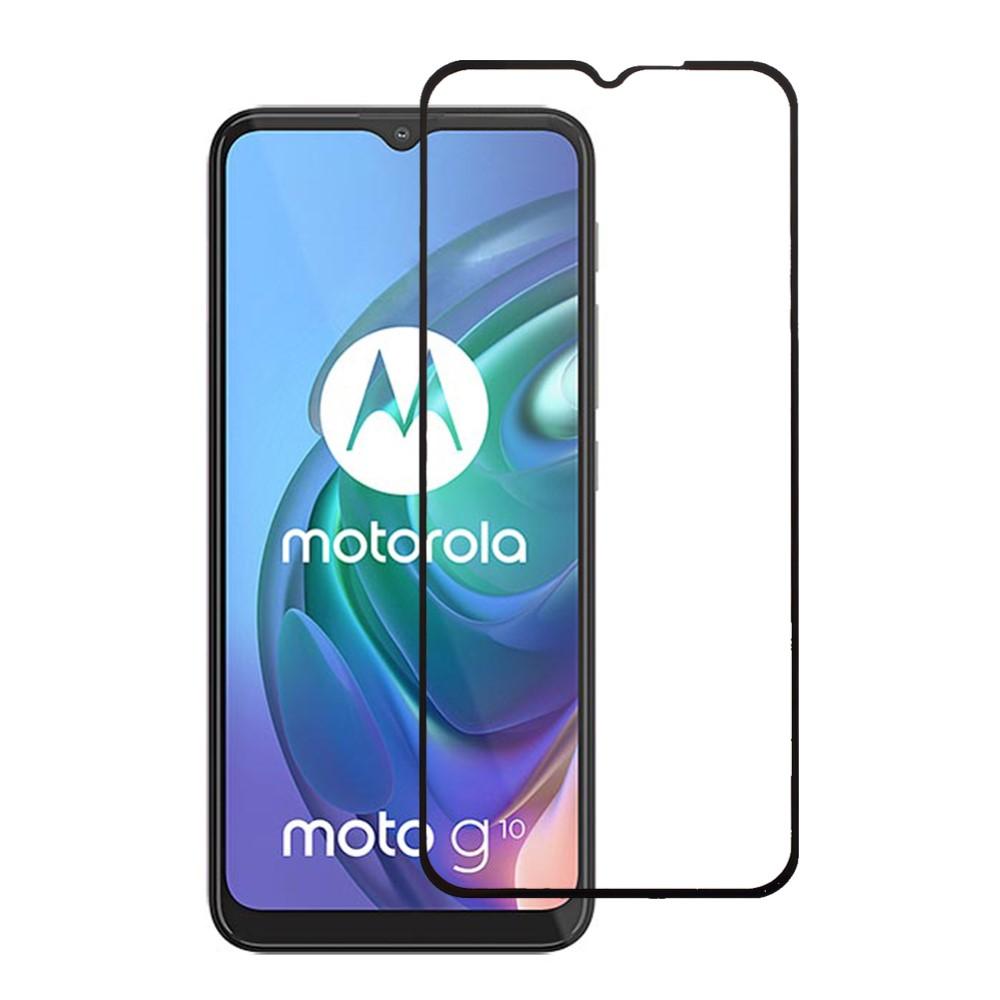 Motorola Moto G10/G20/G30 Vollabdeckendes Panzerglas Schwarz