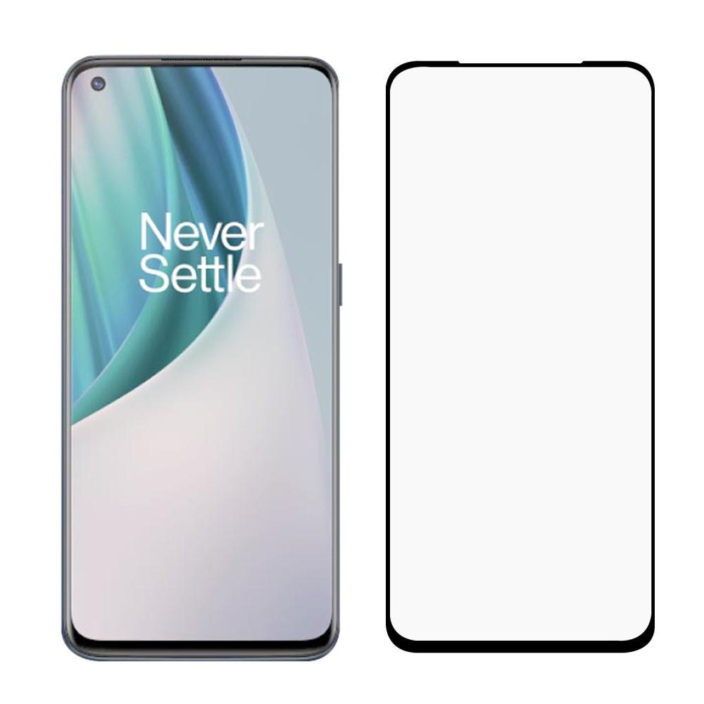 OnePlus Nord N100 Vollabdeckendes Panzerglas Schwarz