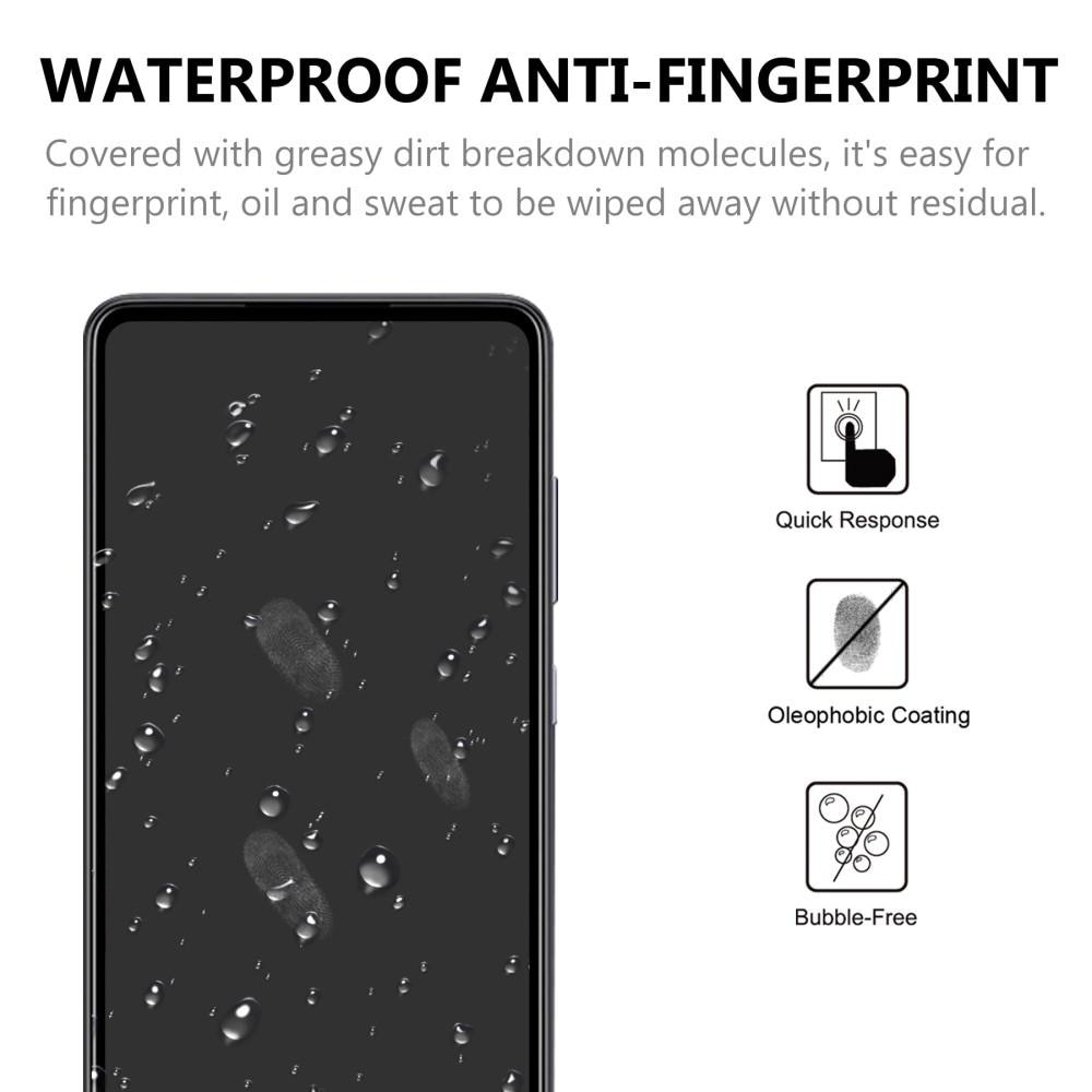 Samsung Galaxy A52/A52s Vollabdeckendes Panzerglas Schwarz