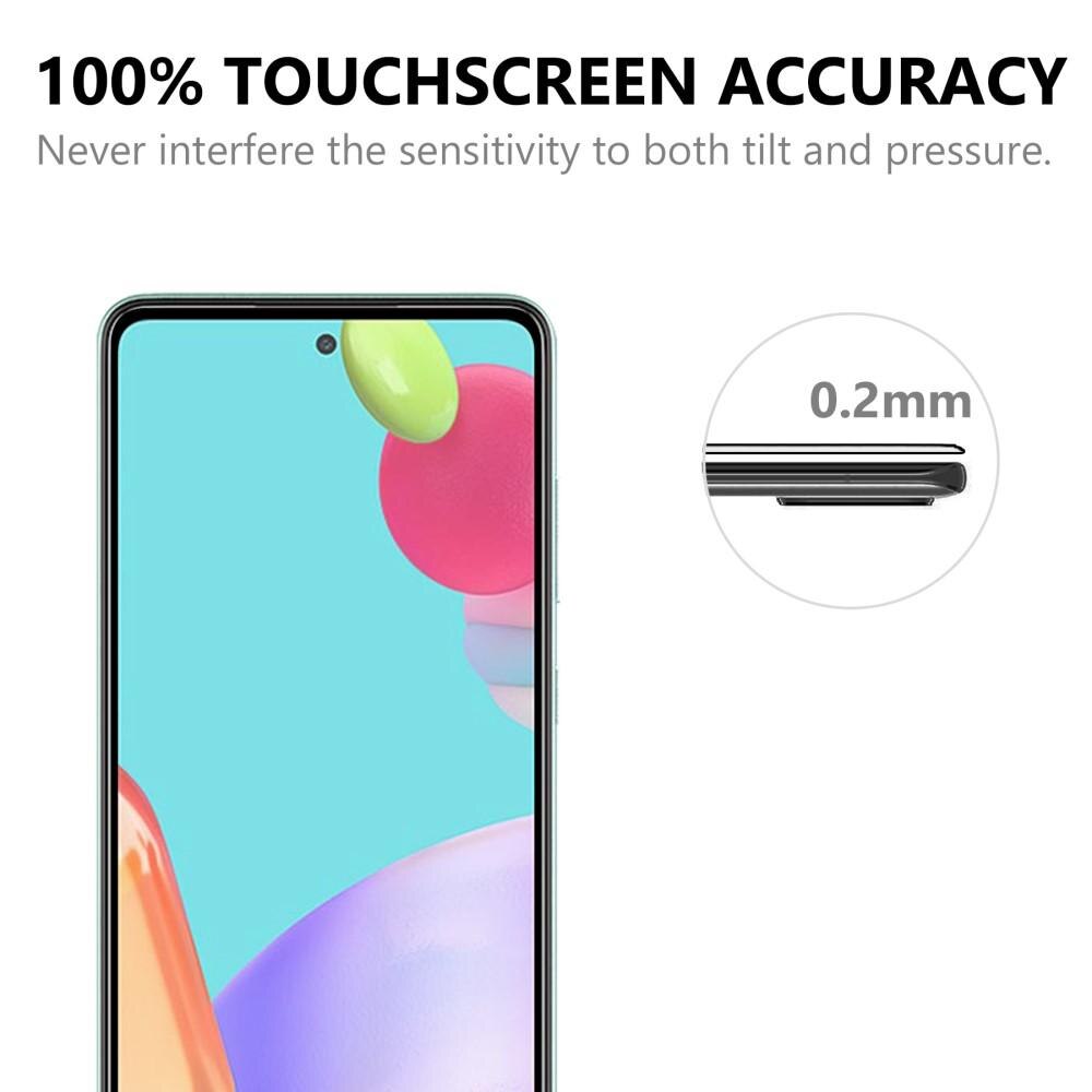 Samsung Galaxy A52/A52s Vollabdeckendes Panzerglas Schwarz