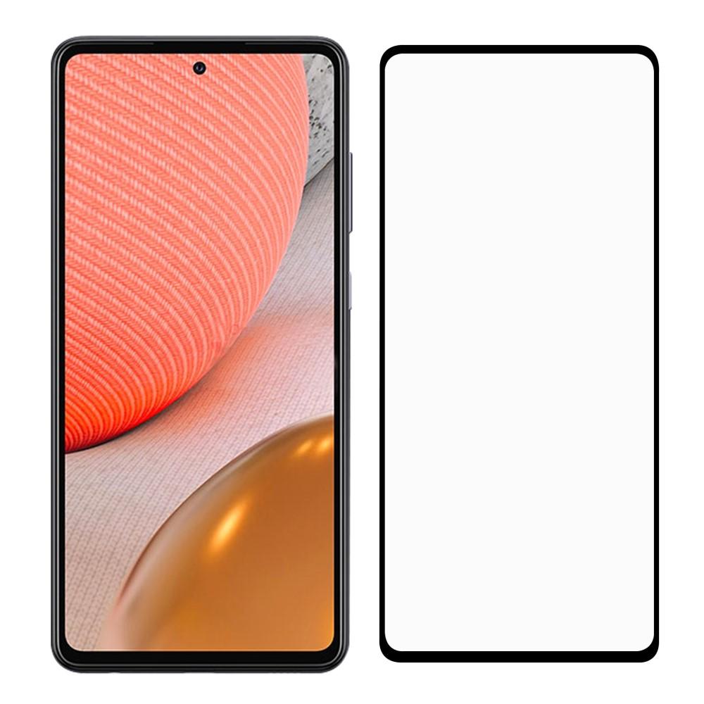 Samsung Galaxy A72 5G Panzerglas Voolbild Schwarz