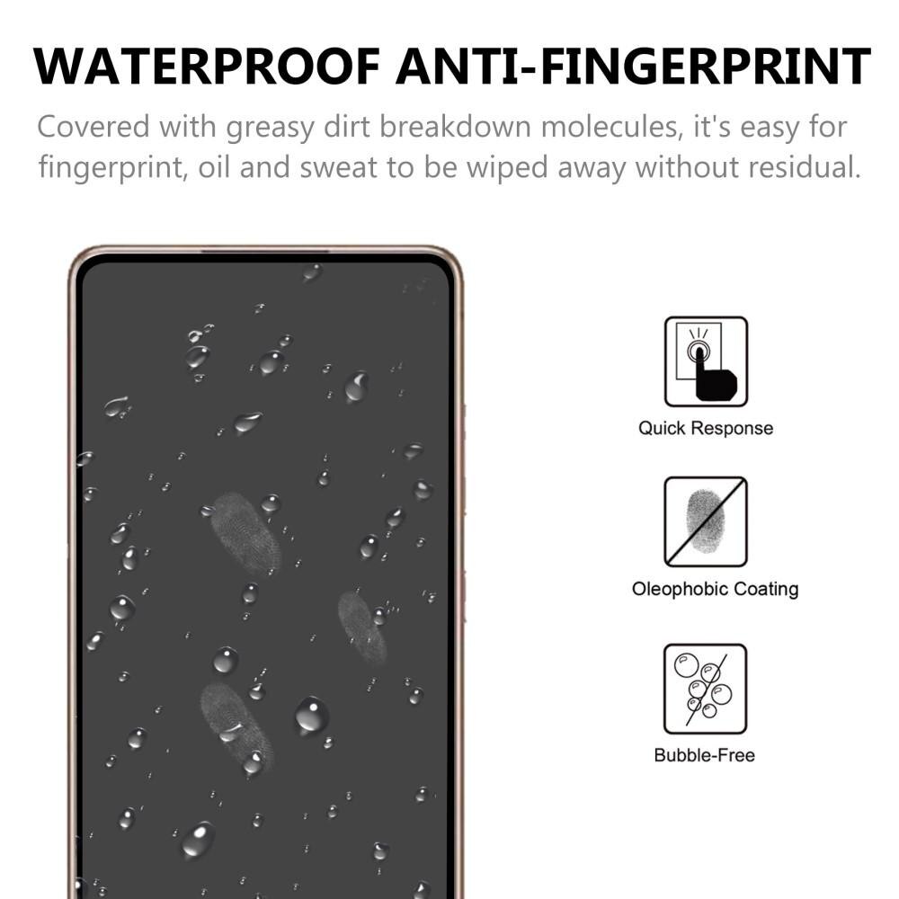 Samsung Galaxy S21 Plus Vollabdeckendes Panzerglas Schwarz