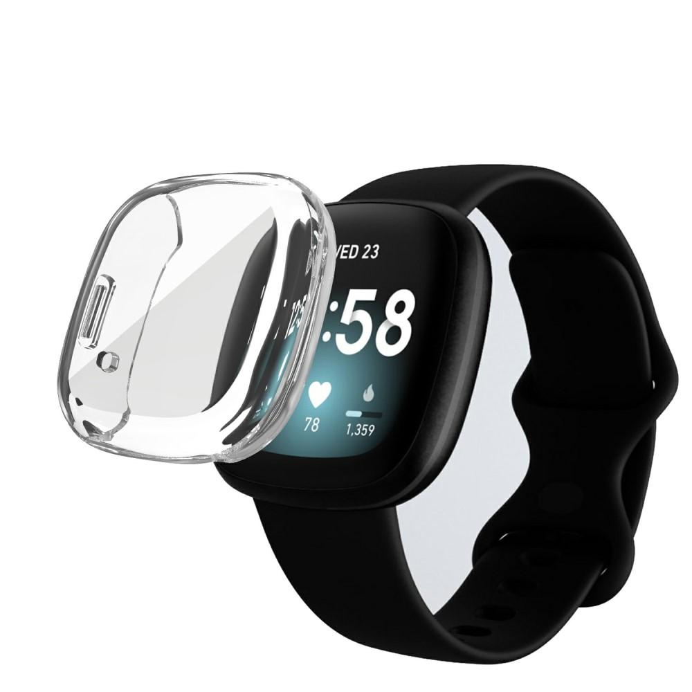 Fitbit Versa 3/Sense Rundumschutz Hülle Transparent