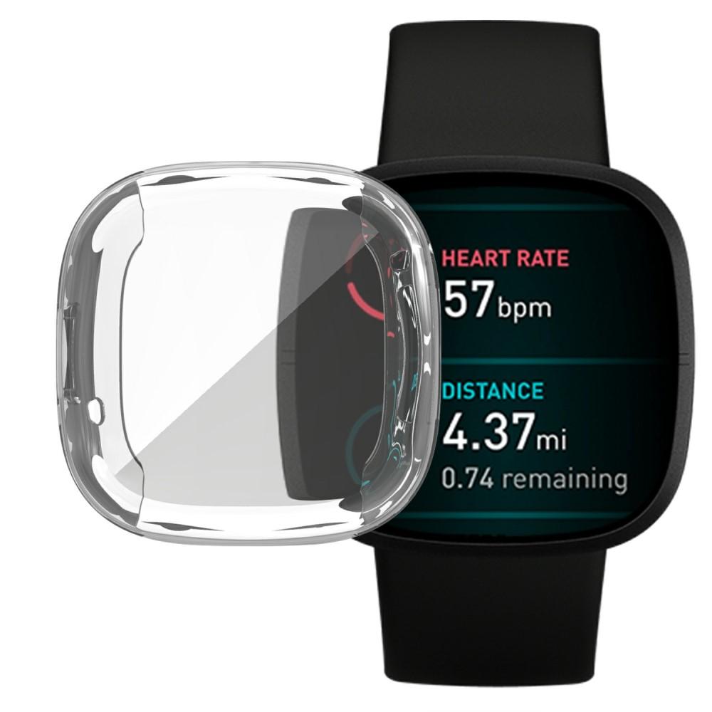 Fitbit Versa 3/Sense Rundumschutz Hülle Transparent