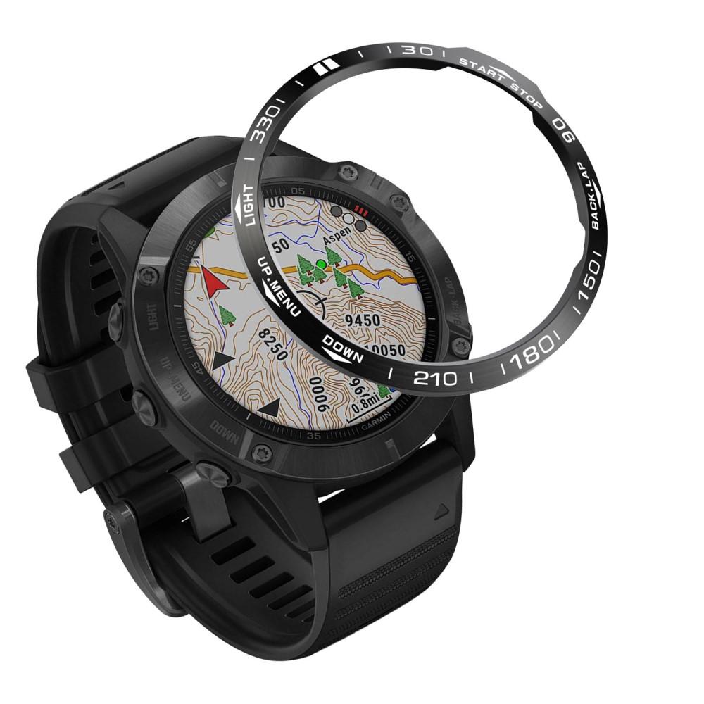 Garmin Fenix 6X Pro Lünette Ring Schwarz