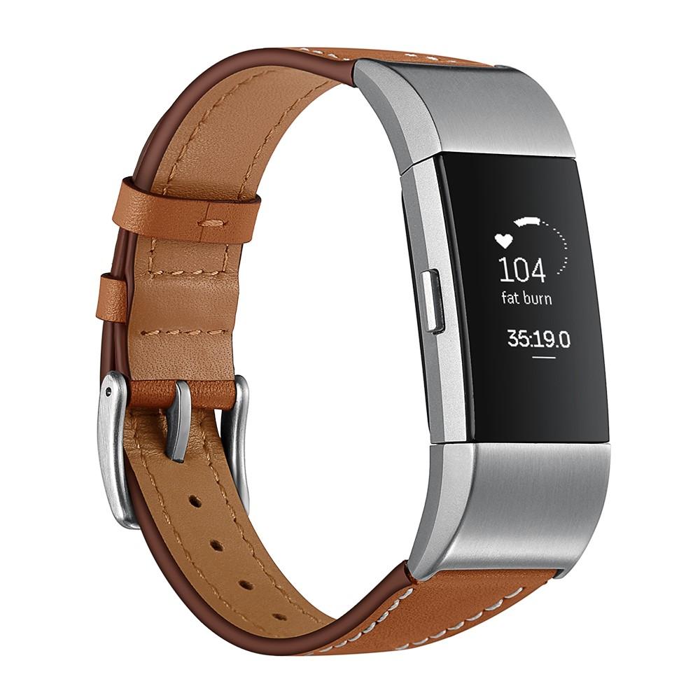 Fitbit Charge 2 Lederarmband Braun