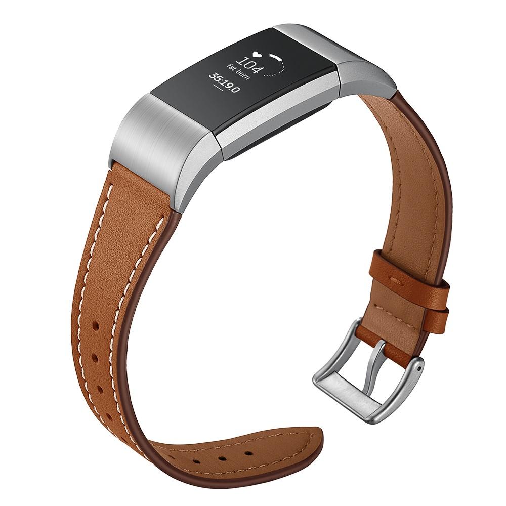 Fitbit Charge 2 Lederarmband Braun