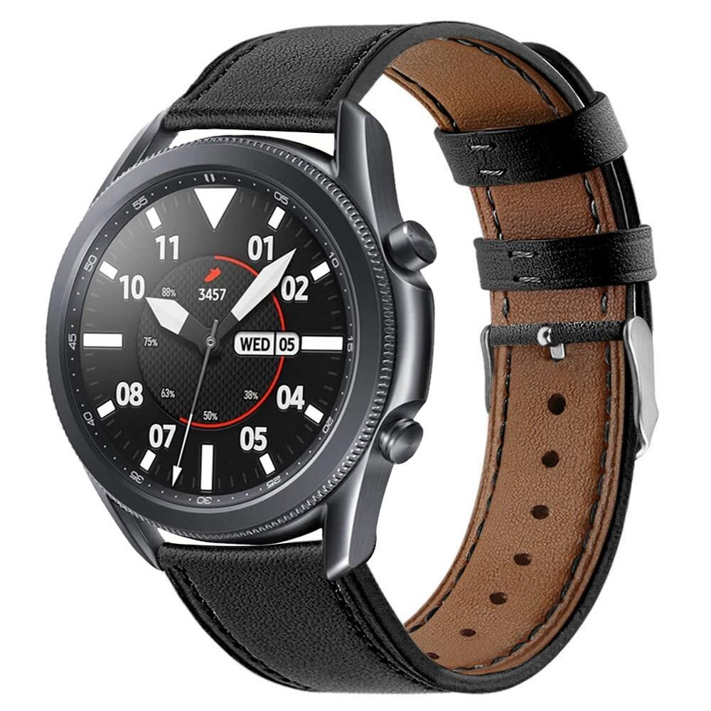 Samsung Galaxy Watch 3 41mm Lederarmband Schwarz